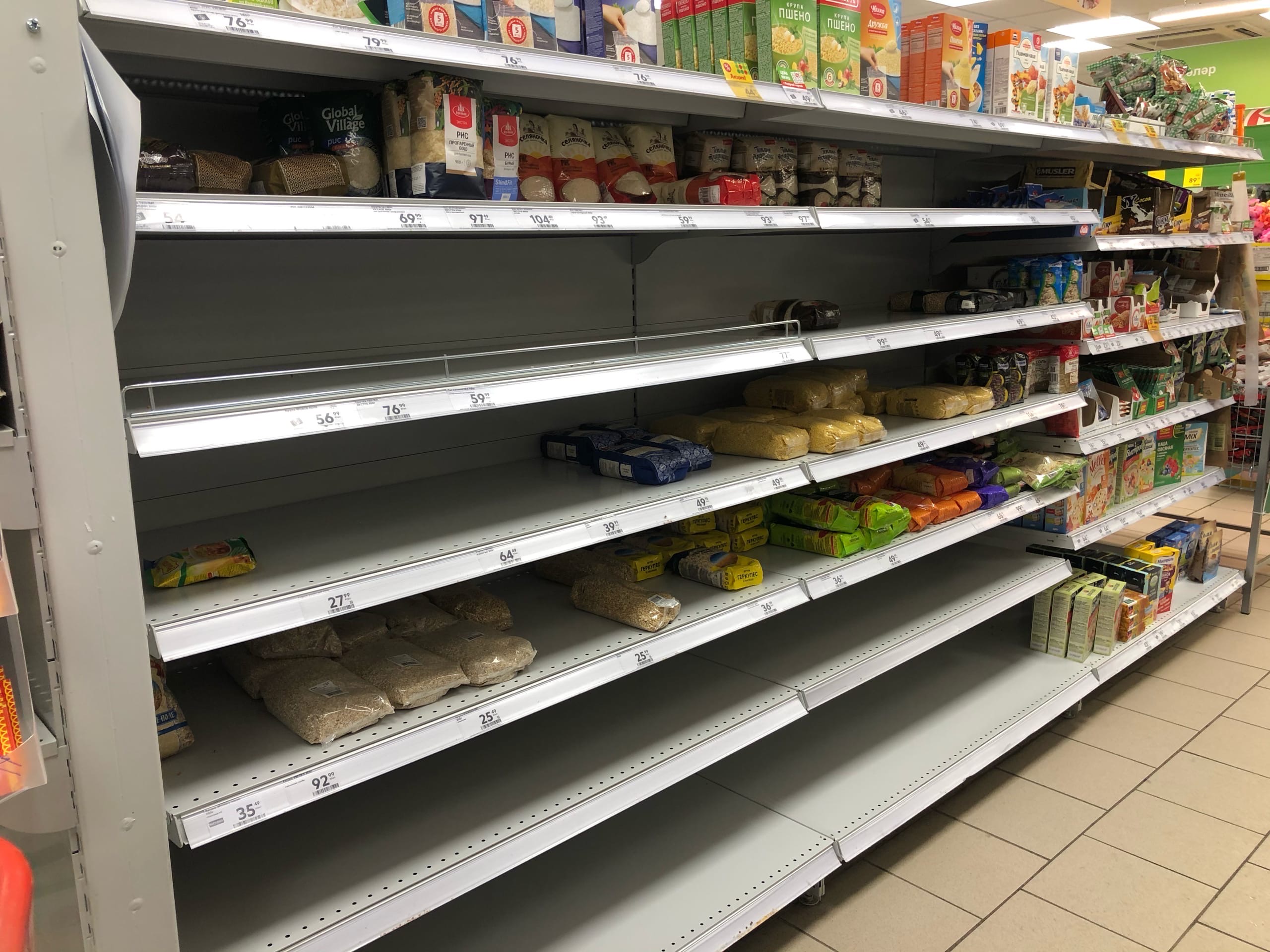 Из-за коронавируса жители Башкирии остались без необходимых продуктов