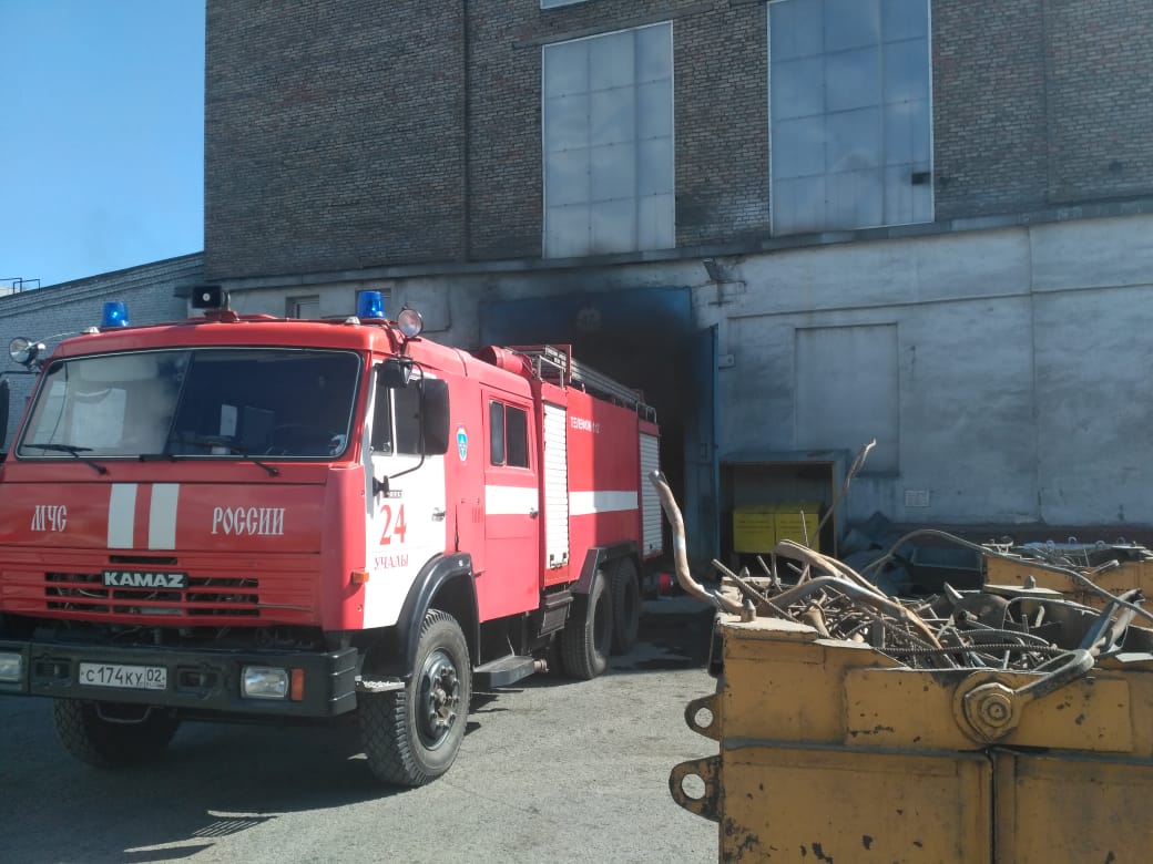В Башкирии на Учалинском ГОКе произошёл пожар