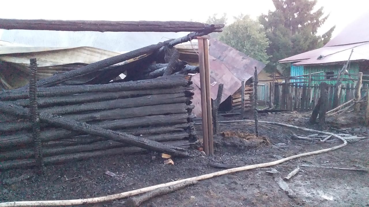 В башкирской деревне случился пожар