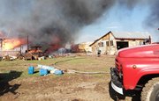 В Башкирии на ферме сгорели поросята 