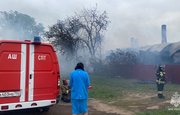 В МВД назвали причину крупного пожара под Уфой