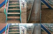 В уфимском Затоне детям приходится играть на бетонных блоках и кататься с ржавой горки