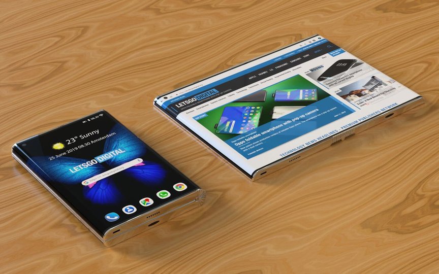 В Сети появились фотографии нового складного смартфона Samsung Galaxy Fold