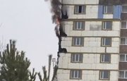 В Башкирии горела строящаяся многоэтажка