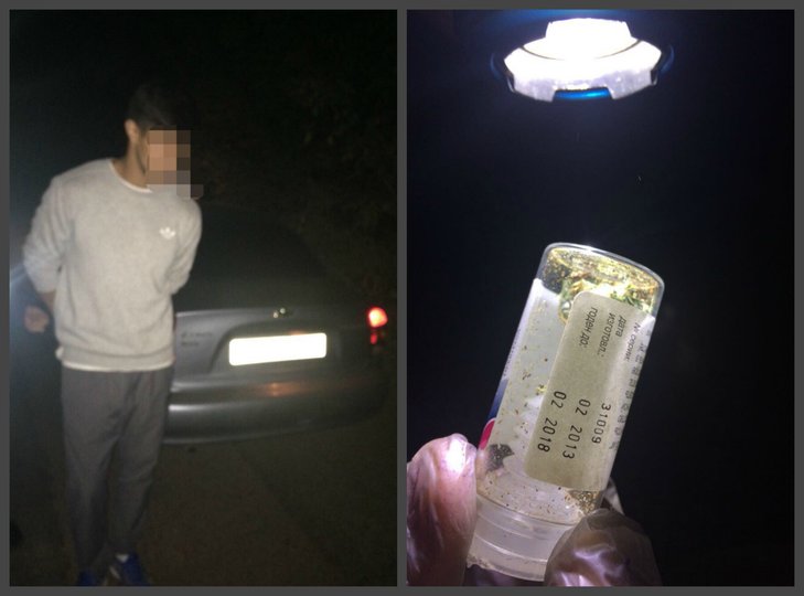 В Уфе сотрудники ГИБДД задержали водителя, подозреваемого в перевозке наркотиков