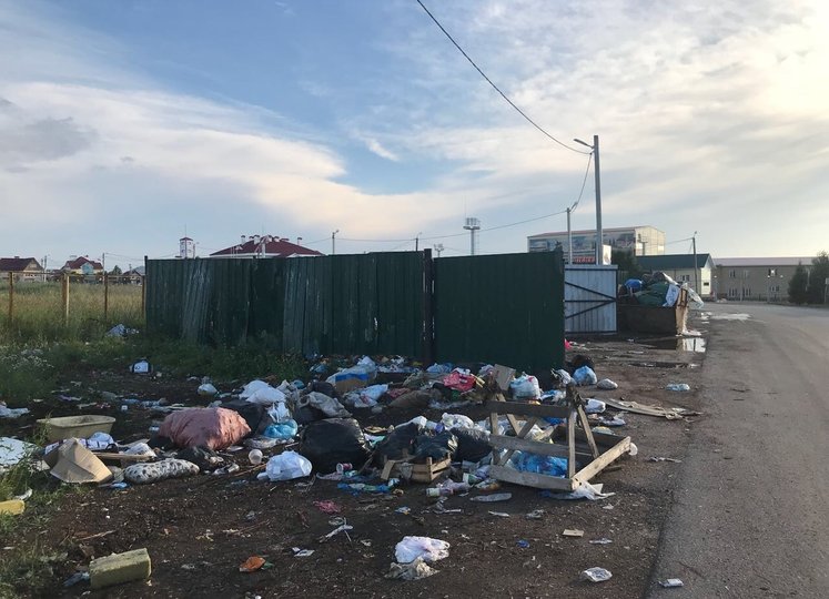 В Башкирии управляющую компанию наказали за невывоз мусора