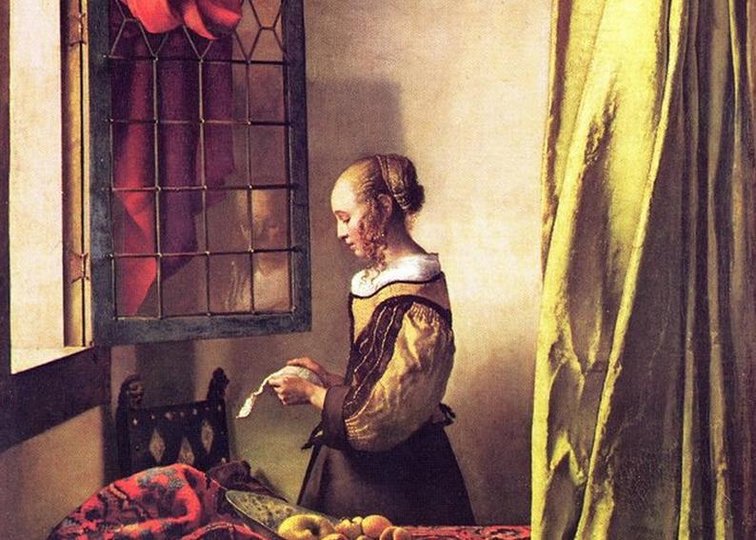 Картина Вермеера «Девушка, читающая письмо у открытого окна» будет показана в первозданном виде