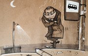 Карикатура на замерзшего на остановке Хабирова набрала тысячи лайков и просмотров
