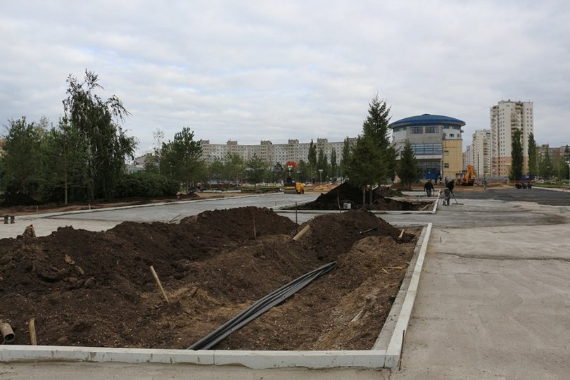 В Уфе продолжаются работы по реконструкции парка «Кашкадан»