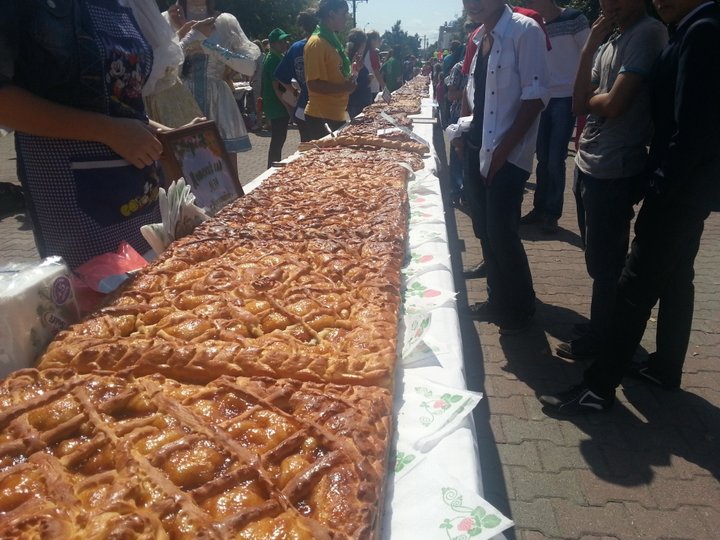 В Башкирии испекли шестиметровый пирог