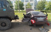 В Башкирии в столкновении с грузовиком погиб водитель Lada Priora