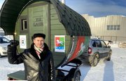 Башкирский предприниматель отправил в зону СВО баню-бочку