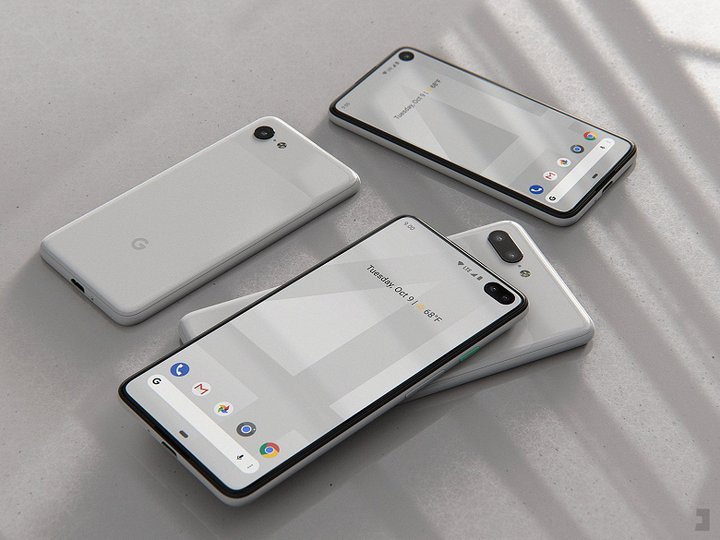 Опубликованы новые рендеры мобильных устройств Google Pixel 4 и Google Pixel 4XL