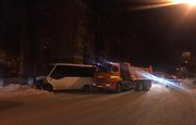 В Уфе столкнулись автобус и КамАЗ, есть пострадавшие