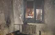 В Башкирии загорелась квартира многодетной семьи 