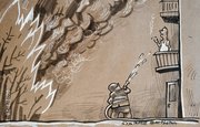 «Окурок попал в коляску, ребенок сгорел»: МЧС прокомментировало злободневную карикатуру Камиля Бузыкаева