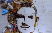 Уфимская художница создала портрет Моргенштерна из мусора 