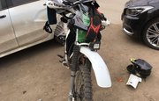 ДТП в Уфе: от удара мотоцикл отбросило на припаркованный автомобиль