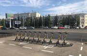 В Уфе появились первые в России специальные разметки для электросамокатов