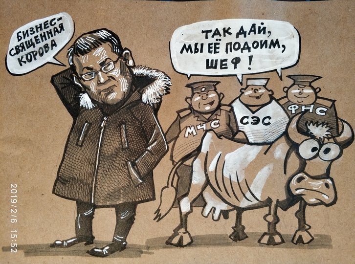 Радий Хабиров высказался о творчестве карикатуриста Камиля Бузыкаева