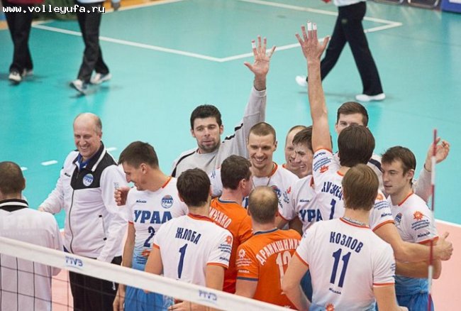 Уфимский «Урал» победил «Нефтяник» в чемпионате России по волейболу