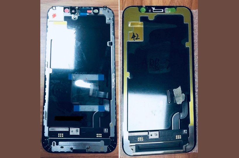 В Сети появилось фото дисплея iPhone 12 с огромной «чёлкой»