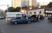 В Уфе автоледи на иномарке попала в ДТП с машиной «скорой помощи»