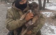В башкирском батальоне появился щенок