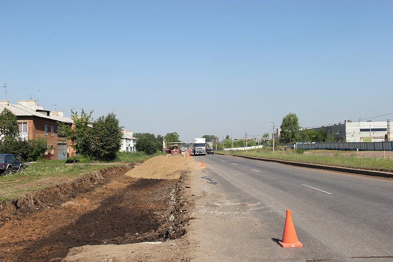 В Уфе продолжается ремонт улиц Гвардейской и Комсомольской