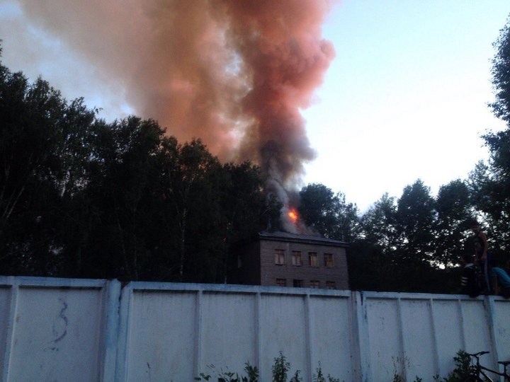 В Стерлитамаке горело здание школы-интерната