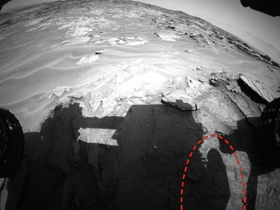 Уфологи разглядели тень человека на Марсе