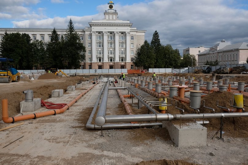 Власти озвучили сроки завершения реконструкции Советской площади в Уфе
