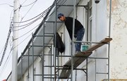 Рабочие приступили к утеплению и капитальному ремонту фасадов уфимских домов