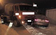 В Уфе в столкновении с КамАЗом пострадал водитель Volkswagen Passat
