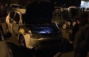 В Уфе ночью сгорело несколько автомобилей