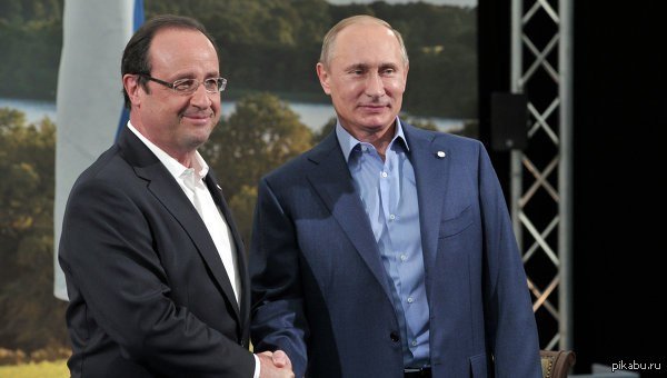 Переговоры Путина и Олланда продолжались полтора часа
