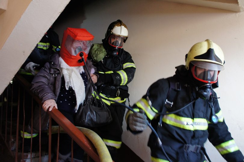 В Уфе во время пожара эвакуировали 40 человек 