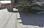 В Уфе мотоциклист без прав попал под грузовик
