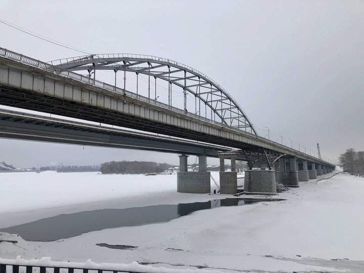 В Уфе будут временно перекрывать Бельский мост из-за морозов