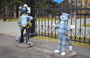 В одном из парков Уфы установили арт-объект с героями знаменитых мультфильмов