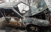 В Уфе спасенный из горящей машины водитель пришел в себя