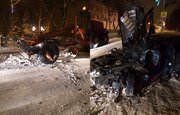 В Башкирии «легковушка» врезалась в снегоуборочную технику