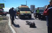 В Уфе на пешеходном переходе иномарка сбила сотрудницу полиции