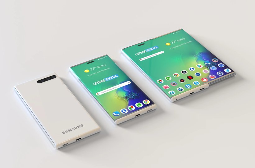 Компания Samsung запатентовала необычный смартфон