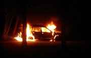 В Уфе и Уфимском районе сгорело три автомобиля