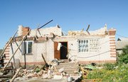 В Башкирии ураган разрушил несколько домов 
