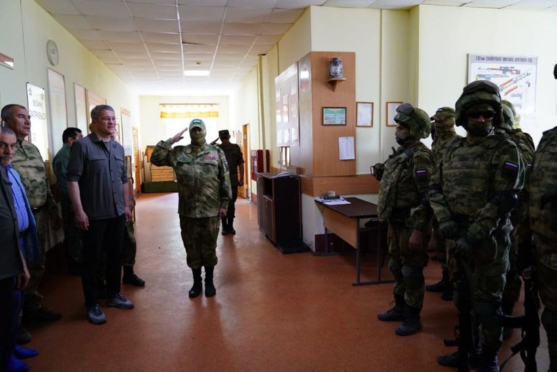 Радий Хабиров сообщил, что бойцы из Башкирии скоро отправятся на линию соприкосновения