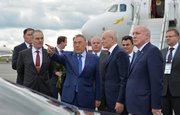 Нурсултан Назарбаев прибыл на саммит ШОС в Уфе