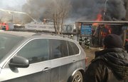 Подробности пожара в Уфе: загорелось складское помещение