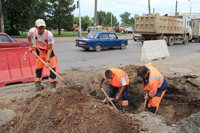 В Инорсе продолжают ремонтировать дороги